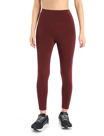 Espresso Women's Icebreaker Merino Fastray High Rise Running Tights | USA 1509GSOL